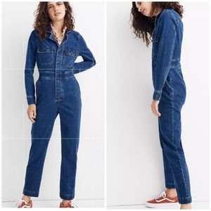 Madewell Denim Slim Coverall Jumpsuit Stanwick Wash Size 2 NWT